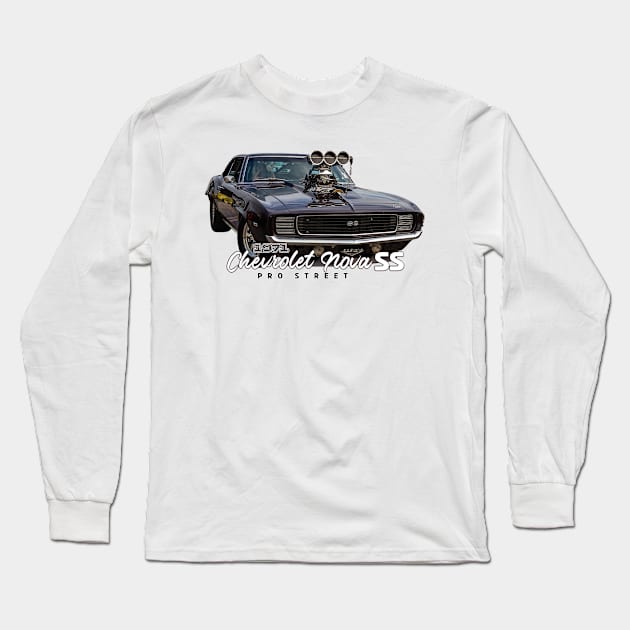 1971 Chevrolet Nova SS Pro Street Long Sleeve T-Shirt by Gestalt Imagery